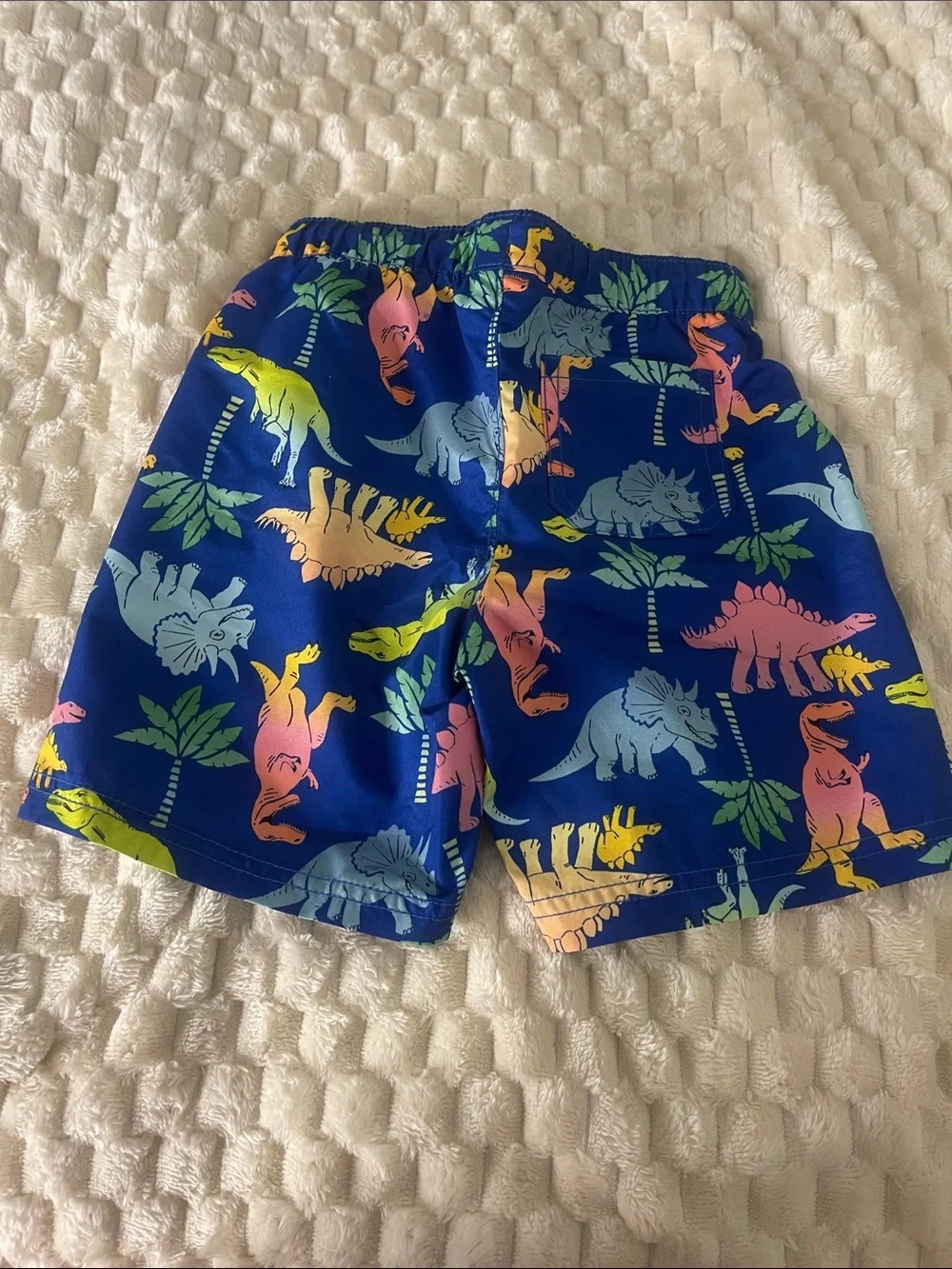 Old Navy Blue Dinosaur Print Swim Shorts